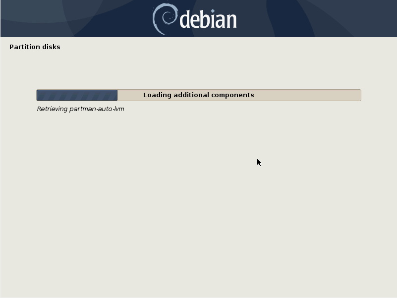 Debian 10 installation - Partitions are being created