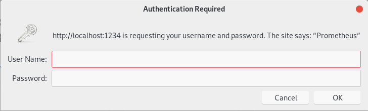 NGINX authentication required box