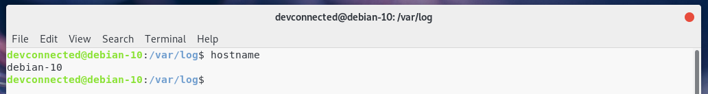 Hostname on Debian 10