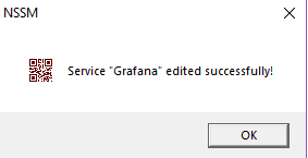 Service Grafana edit successfully