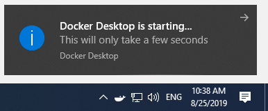 Docker Desktop is starting