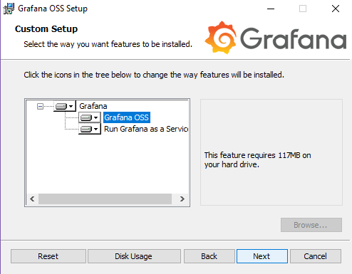Grafana installation third  step
