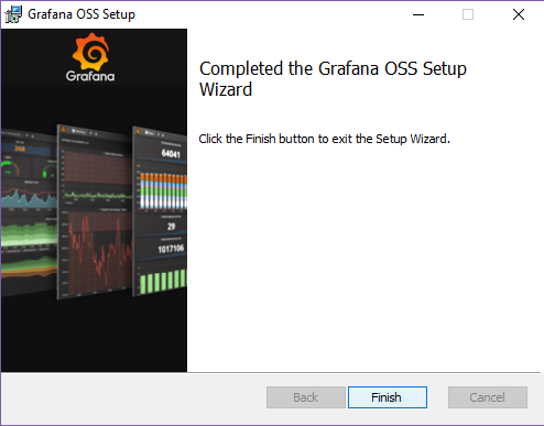 Grafana installation last step