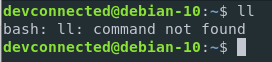 alias command not found on linux