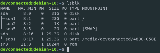 Checking USB sticks mounted on Linux