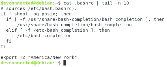 Set Environment Variable using bashrc