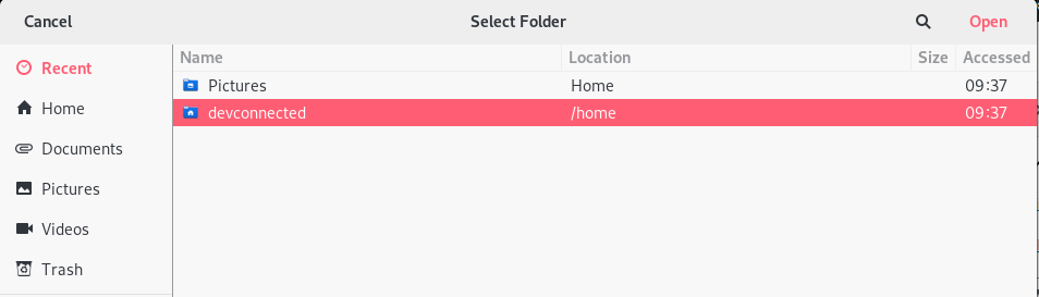 Scanning a specific folder on GNOME