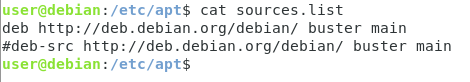 Sources list file on Linux