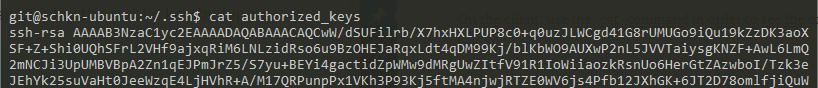 content authorized_keys
