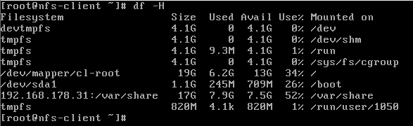 mounting nfs on reboot using fstab