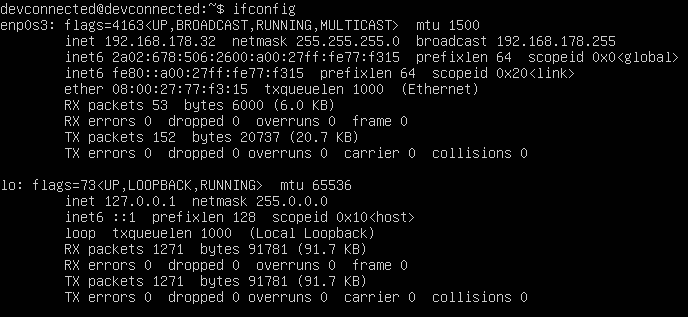 verifying ip address on linux
