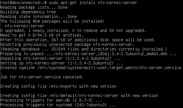 installing nfs server on ubuntu
