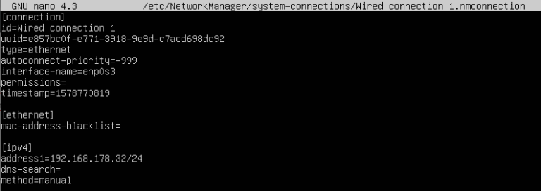 change ip address linux terminal