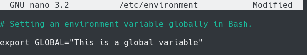 global environment variable in etc environment