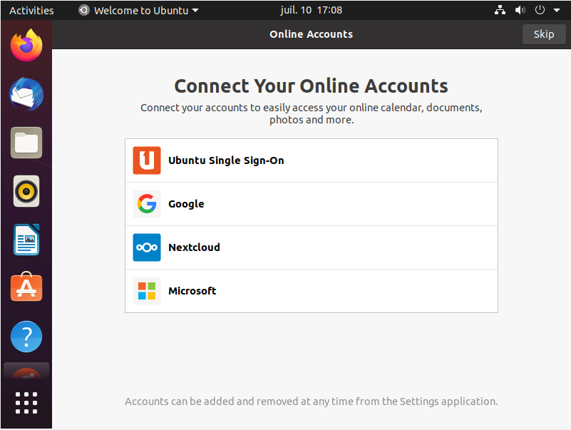 connect online accounts