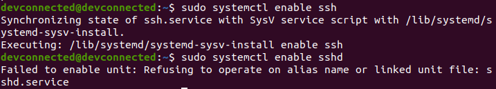 enable ssh server on boot