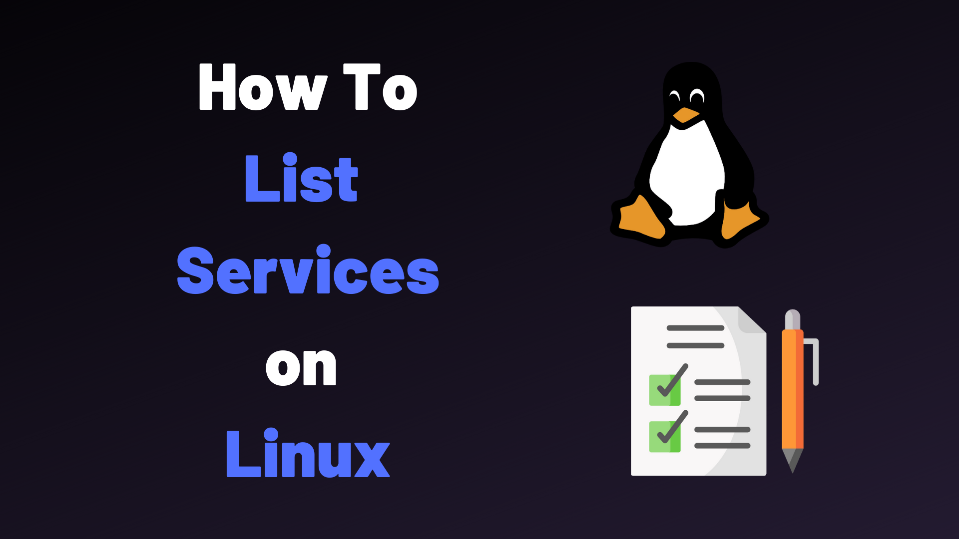 linux list services