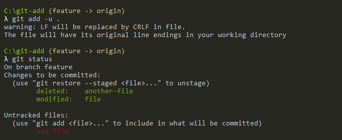 14+ Git status ignore object files info